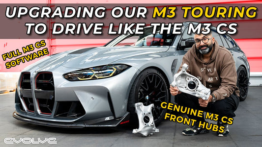 These 2 mods make our G81 M3 Touring drive like an M3 CS! Front Hubs + CS Software Upgrades - Evolve Automotive