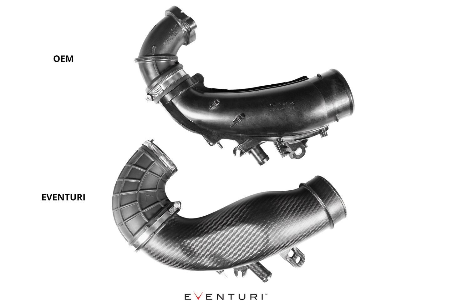 Eventuri Matte Carbon Fibre Turbo Tube - Toyota GR Yaris + GR Corolla