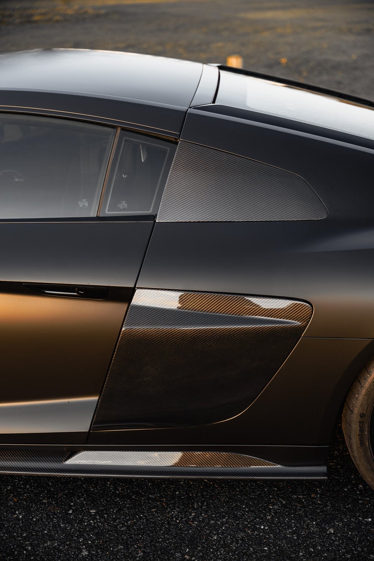 Audi R8 4S Facelift LCI Pre-Preg Carbon Fibre GT Side Garnishes by FORM (2021-2024) - Evolve Automotive