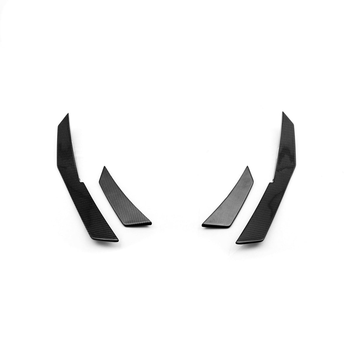 Audi R8 4S Facelift Pre-LCI Pre-Preg Carbon Fibre Front Bumper Canards by FORM (2015-2020) - Evolve Automotive