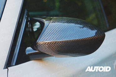 BMW 1M E82 & M3 E92 Pre-preg Carbon Fibre Wing Mirror Covers by FORM (2007-2013) - Evolve Automotive