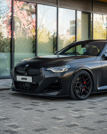 BMW 2 Series M Sport & M240i G42 Pre - Preg Carbon Fibre ID - 01 Front Splitter & Rear Spoiler Pack by Trevora (2021+) - Evolve Automotive