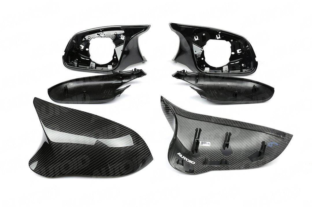 BMW F Chassis Pre - preg Carbon Fibre M Style Wing Mirror Unit by Trevora (2012 - 2019, F20 F21 F22 F30 F32 F87) - Evolve Automotive