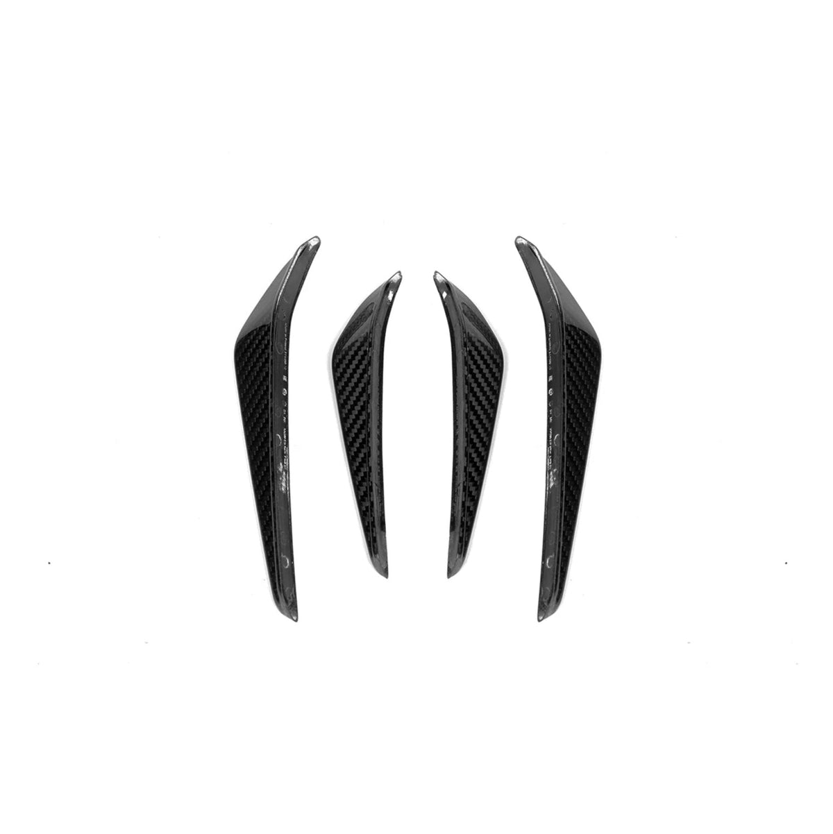 BMW G80 G81 M3 & G82 G83 M4 Pre-Preg Carbon Fibre Front Canard Trims by FORM (2021+) - Evolve Automotive