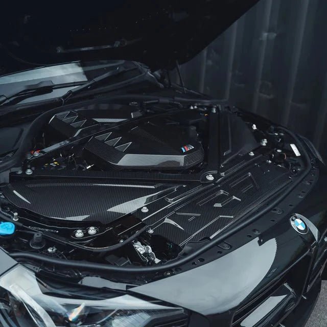 BMW M2 G87, M3 G80 G81 & M4 G82 G83 Pre-Preg Carbon Fibre Cooling Shroud by FORM (2021+) - Evolve Automotive