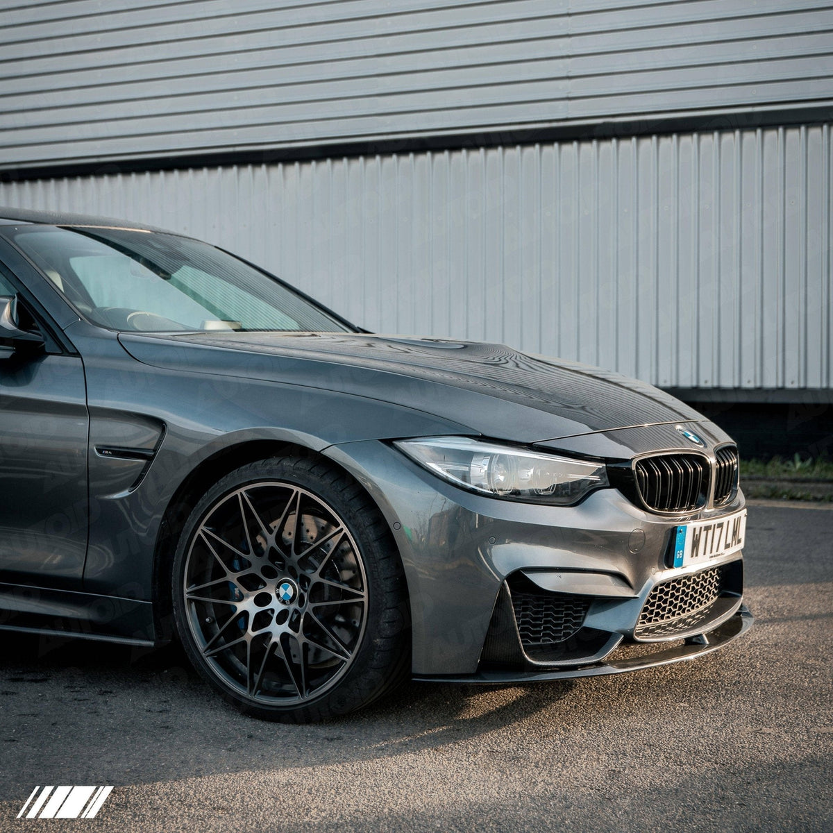 BMW M3 F80 & M4 F82 Pre-Preg Carbon Fibre Front Bumper Inserts by FORM (2014-2020) - Evolve Automotive