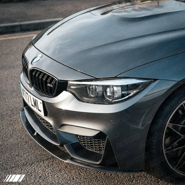 BMW M3 F80 & M4 F82 Pre-Preg Carbon Fibre Front Bumper Inserts by FORM (2014-2020) - Evolve Automotive
