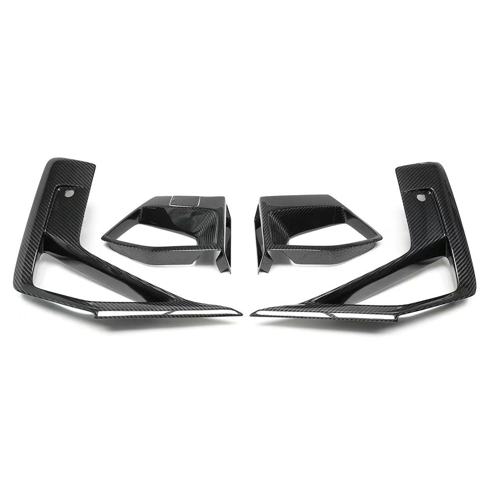 BMW X3M F97 & X4M F98 LCI Pre-Preg Carbon Fibre Front Bumper Inserts by FORM (2021+) - Evolve Automotive