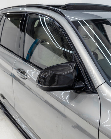 BMW X3M F97, X4M F98, X5M F95 & X6M F96 Pre-preg Carbon Fibre Mirror Covers by FORM (2019+) - Evolve Automotive