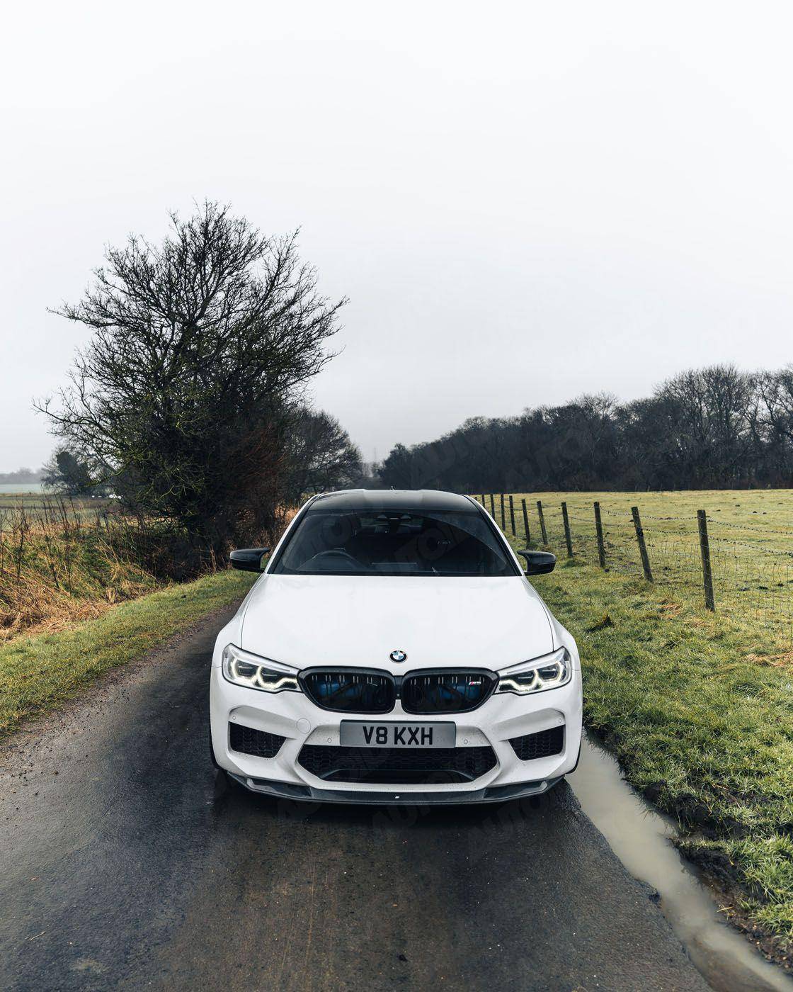 Carbon Fibre Competition Front Splitter for BMW M5 (2017 - 2020, F90) - Evolve Automotive