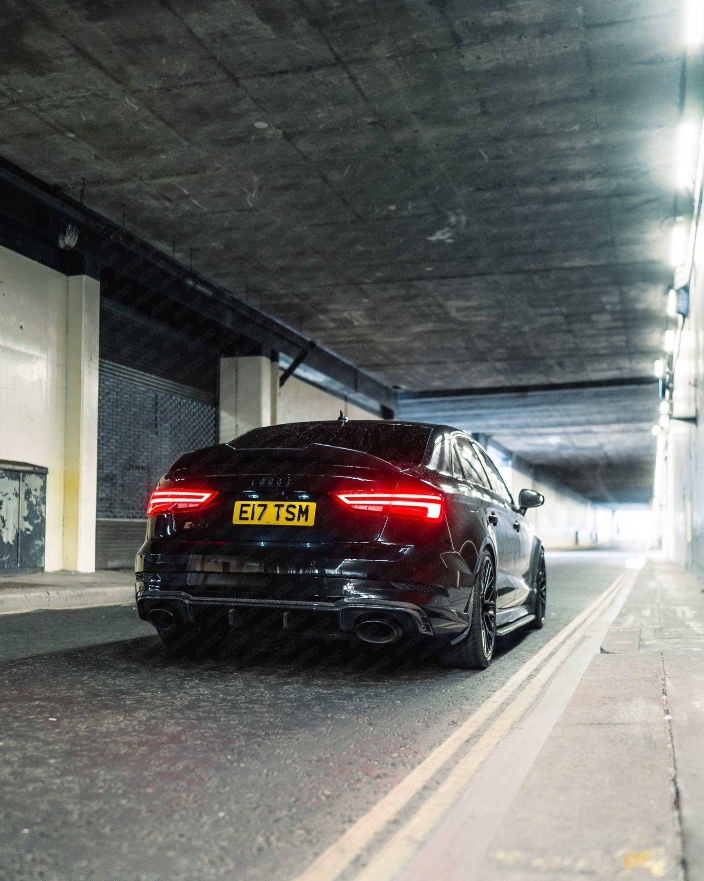 Carbon Fibre Rear Diffuser for Audi RS3 Saloon (2017 - 2020, 8V LCI) - Evolve Automotive
