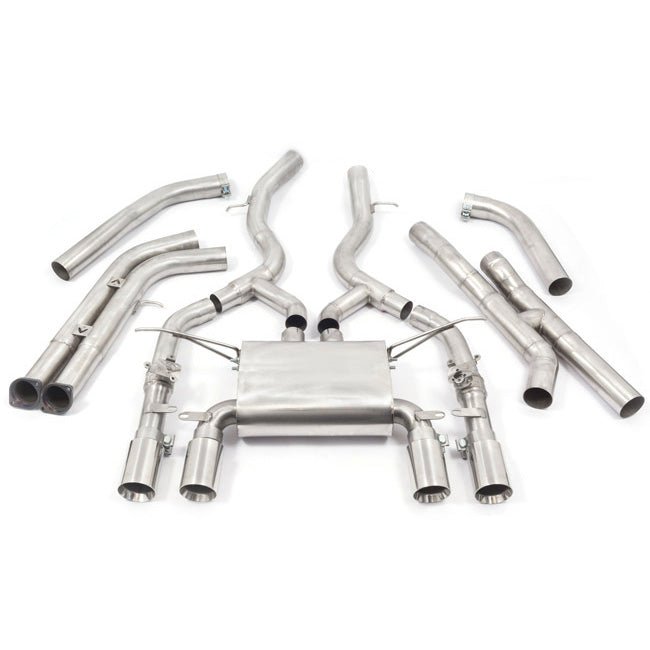 Cobra Sport Valved Primary Cat Back Exhaust (Secondary De-Cat) - BMW F80 M3 | F82 M4 - Evolve Automotive
