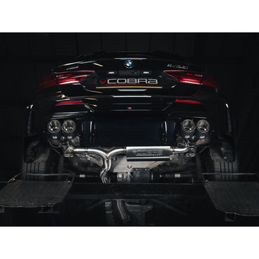 Cobra Sport Valved Quad Exit Cat Back Exhaust (M3 Style) - BMW F40 M135i - Evolve Automotive