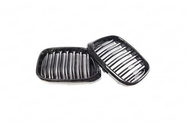 Gloss Black Kidney Grilles for BMW X3 & X4 (2019 - 2022, G01 G02) - Evolve Automotive