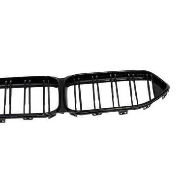 Gloss Black Slatted Front Grille for BMW 2 Series & M235i (2020 - 2024, F44) - Evolve Automotive
