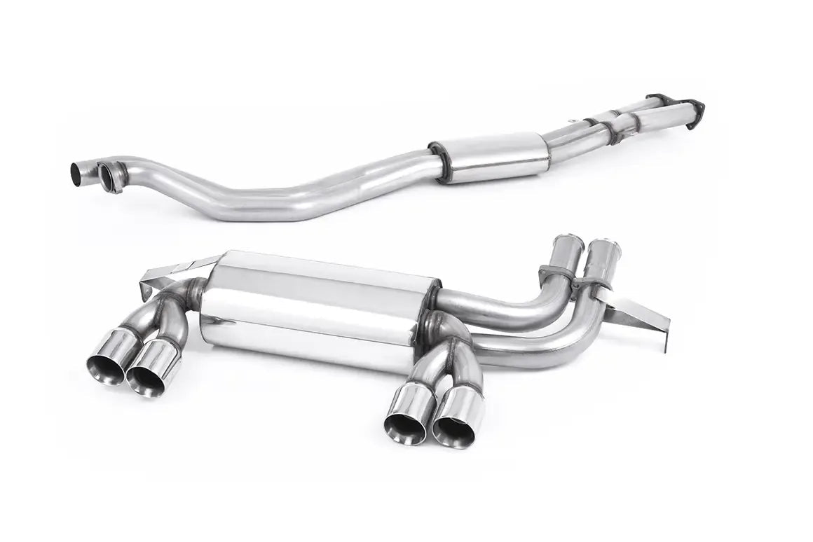 Milltek Cat-back System - BMW E46 M3 | E46 M3 CSL (Quad Polished Trims) - Evolve Automotive
