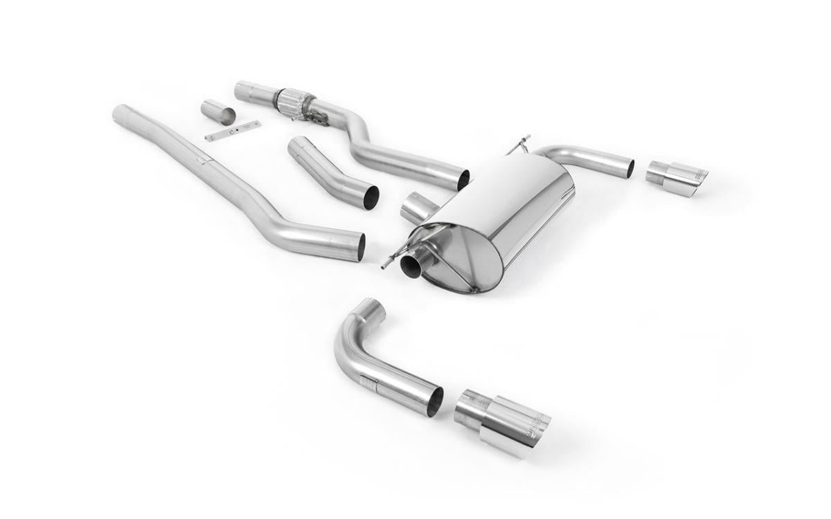Milltek Cat-back System Non-Resonated (Louder) - BMW F32 428i (Manual, For 435i M Sport Valance) - Evolve Automotive