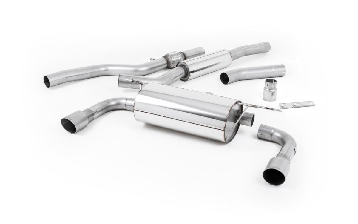 Milltek Cat-back System Resonated (Quieter) - BMW F32 428i (Manual, For 435i M Sport Valance) - Evolve Automotive