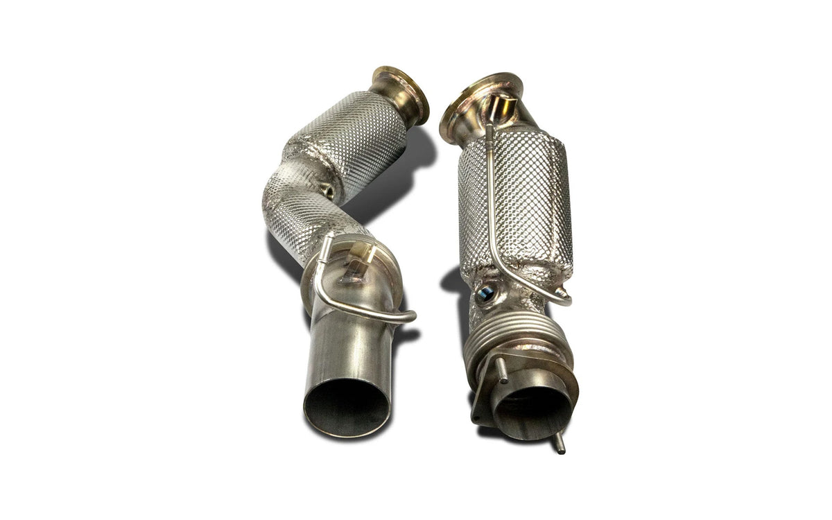 Milltek HJS Tuning ECE Downpipes & Sports Cats - BMW F87 M2 Competition | F82 | F83 M4 (OPF) - Evolve Automotive
