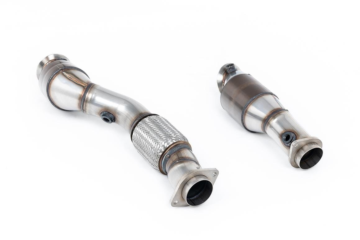 Milltek Large Bore Downpipe and Hi-Flow Sports Cat - BMW G87 M2 | G80 | G81 M3 | G82 | G83 M4 - Evolve Automotive