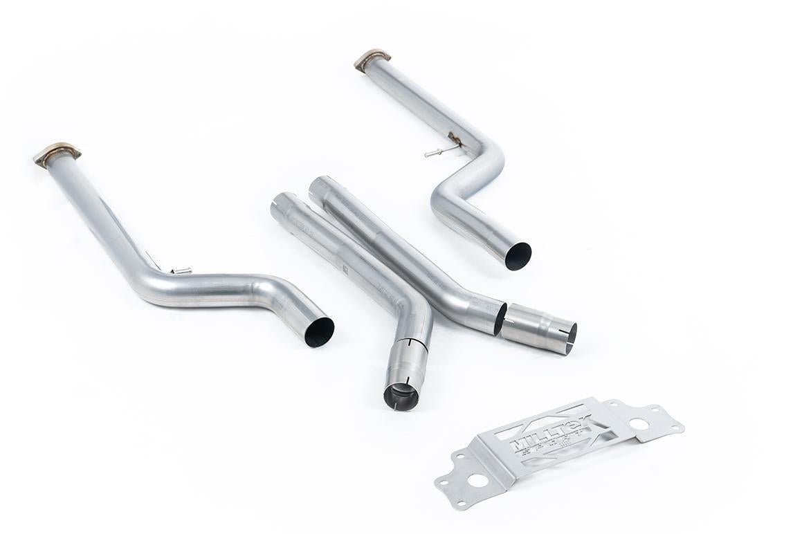 Milltek Secondary Catalyst Bypass Non-Resonated (Louder) For OE Axle-Back (3" / 76mm) - BMW G87 M2 - Evolve Automotive