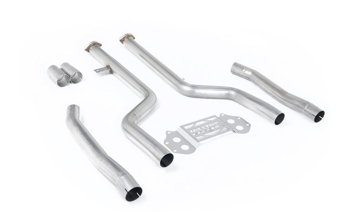 Milltek Secondary Catalyst Bypass Non-Resonated (Louder) For OE Downpipes & OE Axle-Back - BMW G80 | G81 M3 | G82 M4 - Evolve Automotive