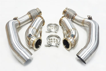 SLN S63 Decat Downpipes - BMW F95 X5M | F96 X6M 2020+ - Evolve Automotive