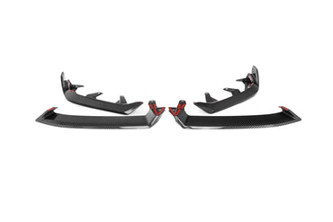 TRE Pre - Preg Carbon Fibre Performance Front Splitter - BMW G60 G61 5 Series + i5 - Evolve Automotive