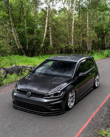 VW Golf, Golf GTI & Golf R Mk7 & Mk7.5 Carbon Fibre Front Bonnet by FORM (2013-2020) - Evolve Automotive
