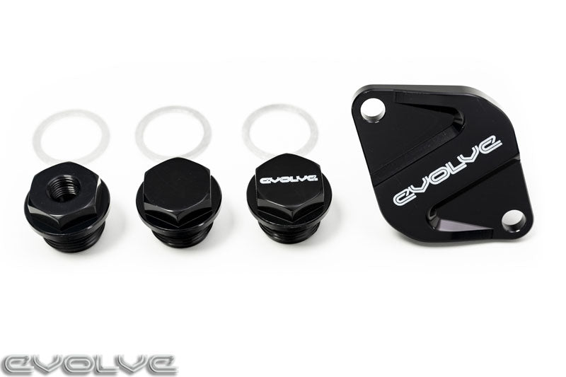 Evolve Performance Billet Oil Thermostat Cover Dress Up Kit - BMW N54 | N55 | S55 - Evolve Automotive