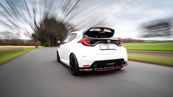Giacuzzo Roof Spoiler - Toyota GR Yaris (Painted Gloss Black) - Evolve Automotive