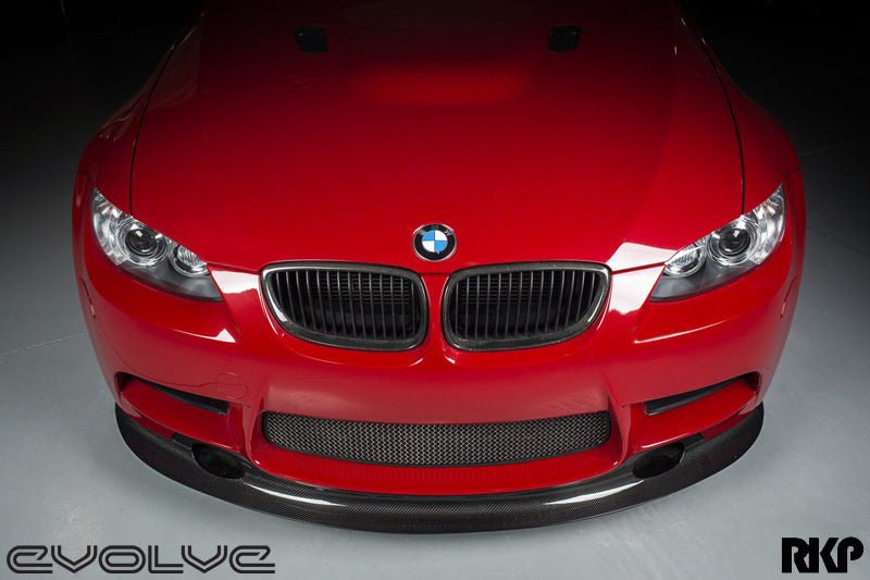 RKP Carbon Fibre Clubsport Shorty Front Lip With Brake Ducts - BMW 3 Series E90 | E92 | E93 M3 - Evolve Automotive