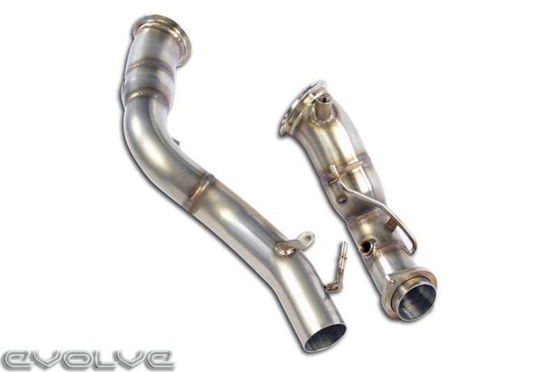 Supersprint Catless Turbo Down Pipes - BMW 2 Series F87 M2 Competition - Evolve Automotive