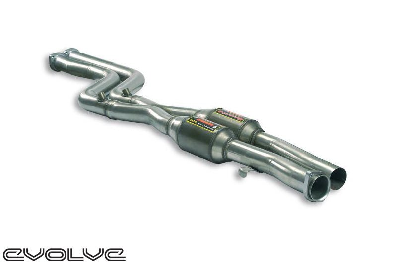 Supersprint Front Exhaust "H-Pipe" With Metallic Catalytic Converter - BMW E36 M3 3.0 | 3.2 - Evolve Automotive