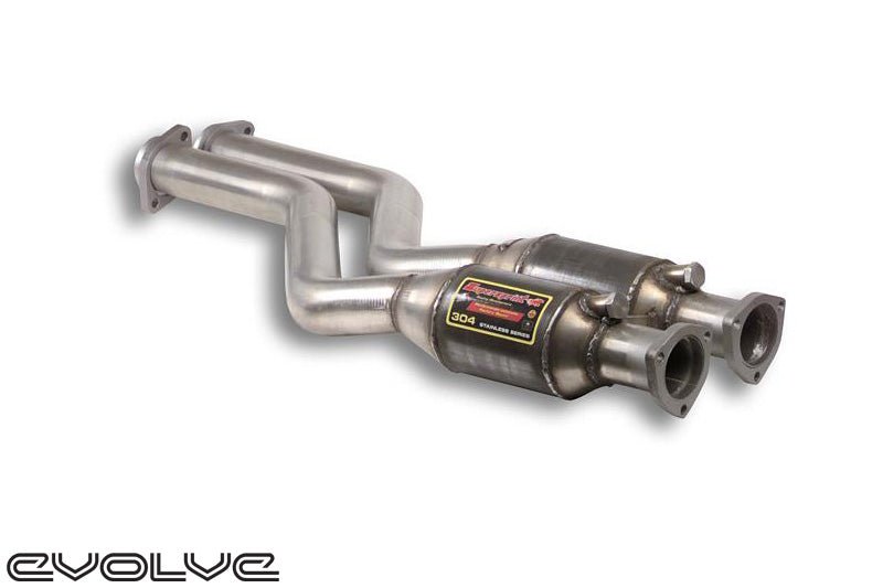 Supersprint Front Pipe With Metallic Catalytic Converter - BMW Z4M Roadster | Coupe ('06 - '08) - Evolve Automotive