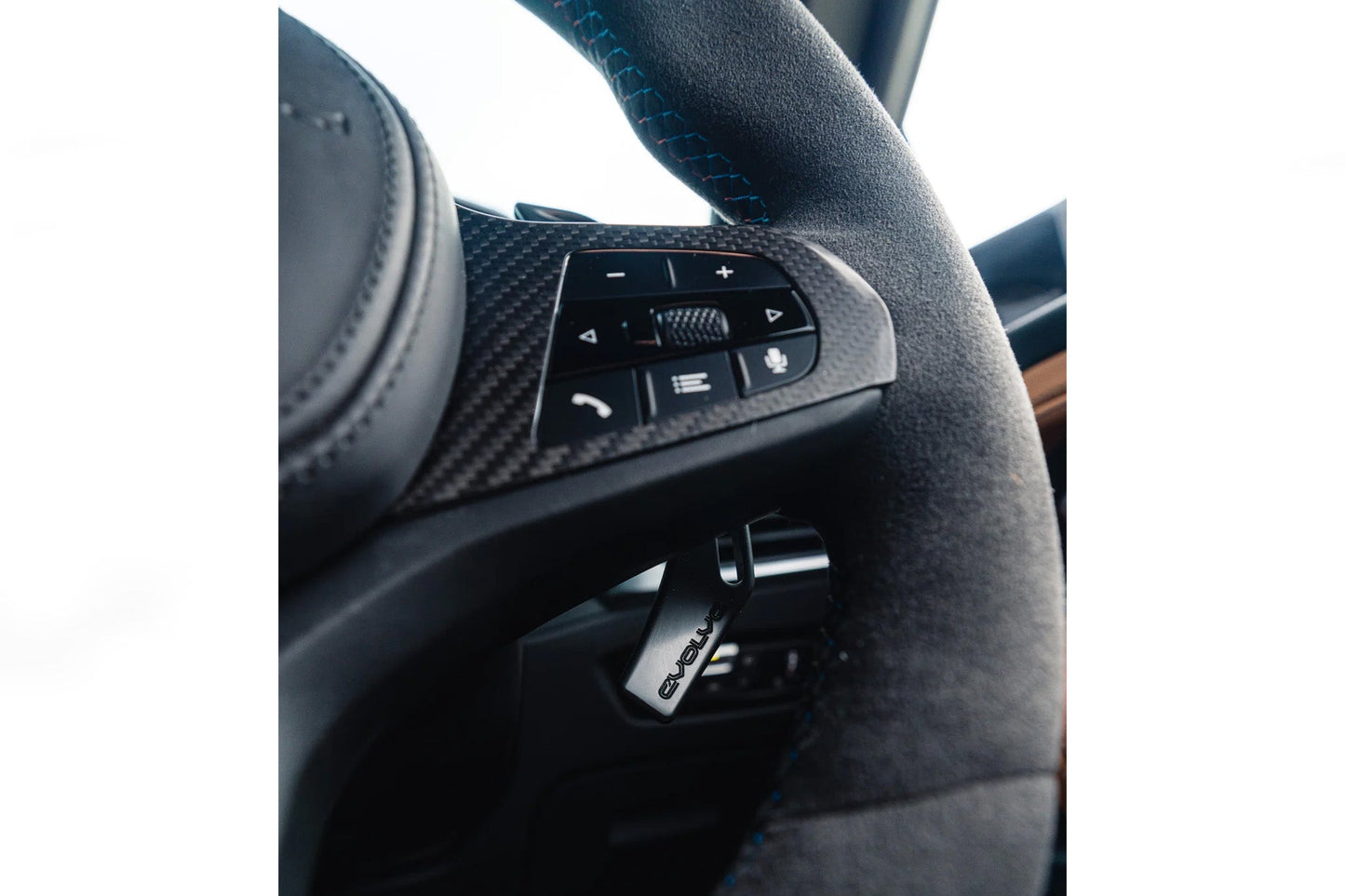 TRE Full Alcantara Steering Wheel - BMW G20 | G42 | G87 | G80 | G82 - Evolve Automotive