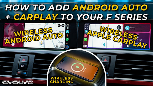 Android Auto/CarPlay + Wireless Charging for NBT F Series BMWs - Mr12Volt + Induktiv - Evolve Automotive