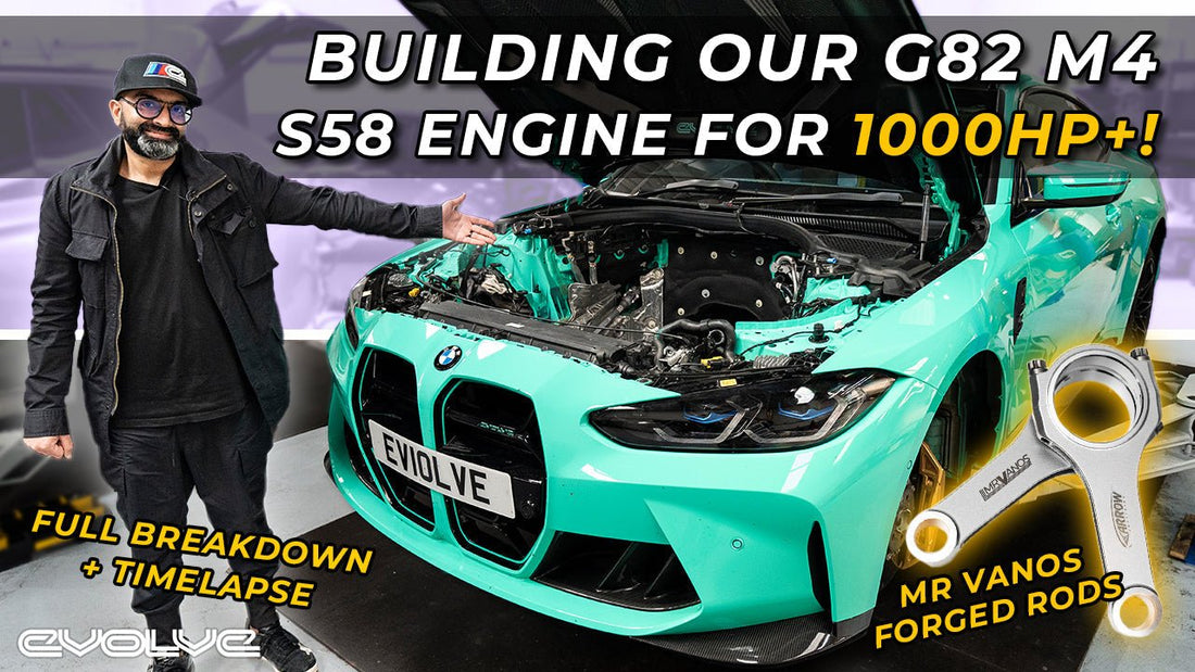 Building a 1000HP+ S58 Forged Engine for our G82 M4 with Mr VANOS - Evolve Automotive