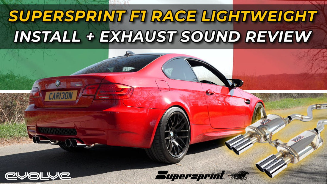 E92 M3 Supersprint F1 Race Lightweight Exhaust Install + Sound Review - Evolve Automotive