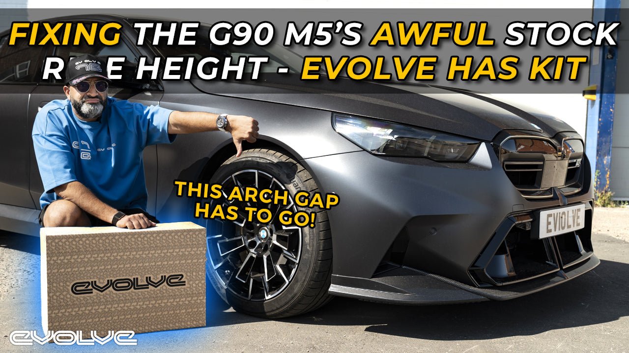 Fixing the G90 M5's awful ride height with our new Evolve Height Adjustable Spring Kit - Evolve Automotive