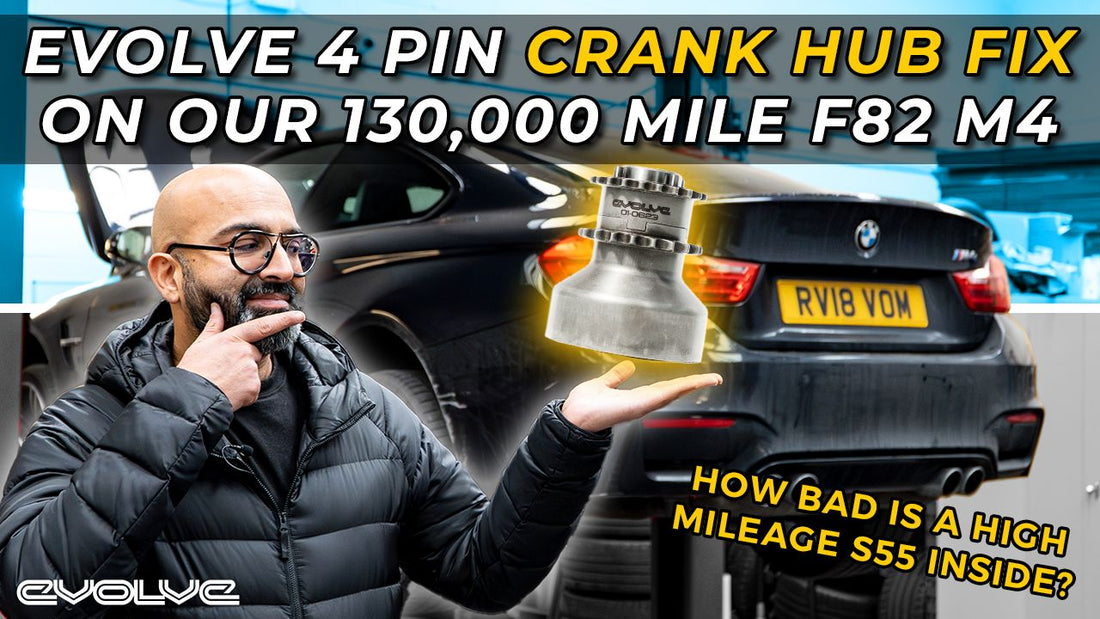 How does a 130,000 mile M4 engine look inside? Evolve S55 Billet Crank Hub Fix - Evolve Automotive