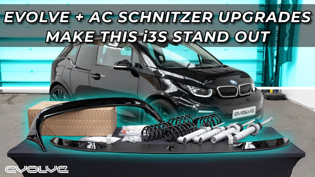 Make your i3 stand out - Evolve Suspension Package + AC Schnitzer Rear Spoiler and Front Splitter - Evolve Automotive