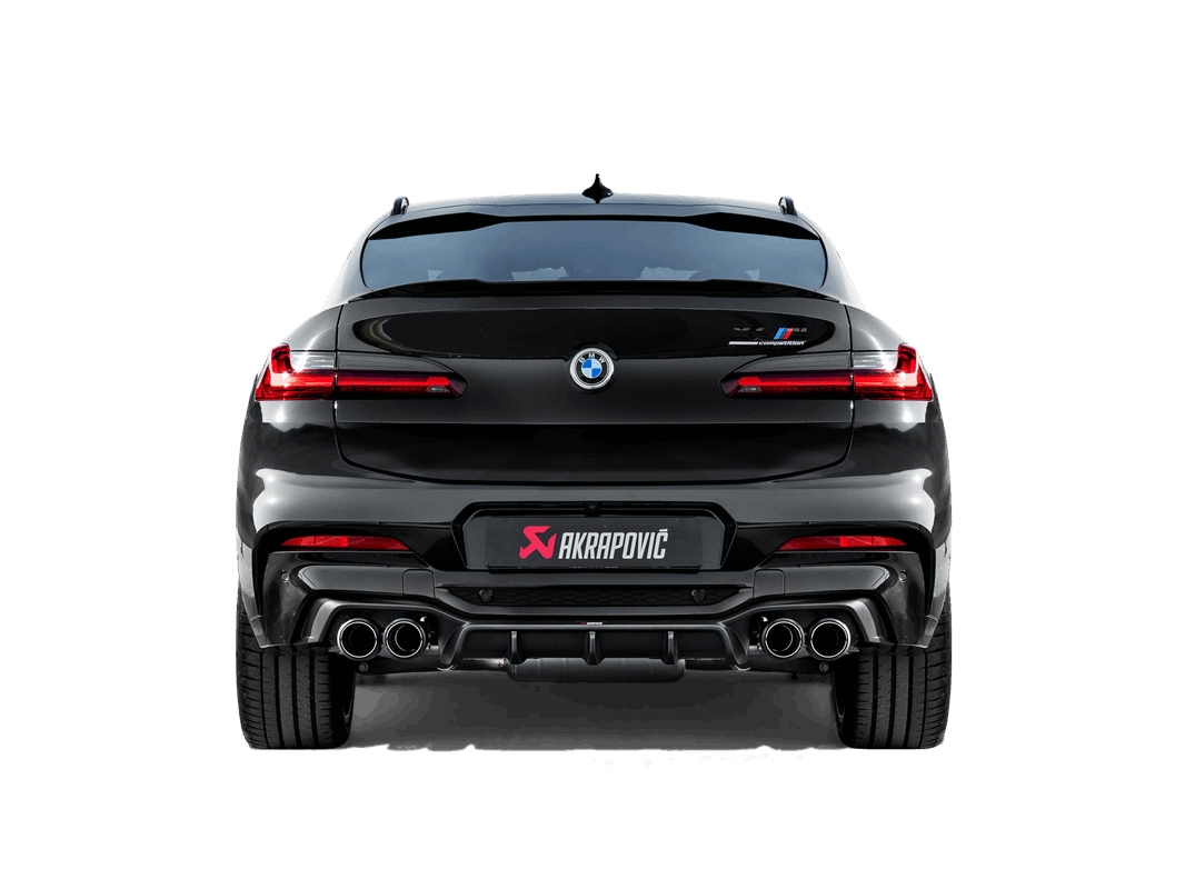 Akrapovic Carbon Fibre Rear Diffuser (High Gloss) - BMW F98 X4M | X4M Competition (2020-2022) - Evolve Automotive