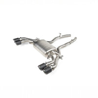 Akrapovic Slip On Line (Titanium) with Carbon Tailpipes - BMW F97 X3M | X3M Competition | F98 X4M | X4M Competition - Evolve Automotive