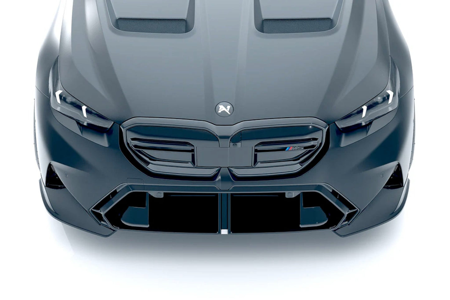 Alpha N Carbon Front Corner Splitter Set (2 Piece) - BMW G90 | G99 M5 - Evolve Automotive