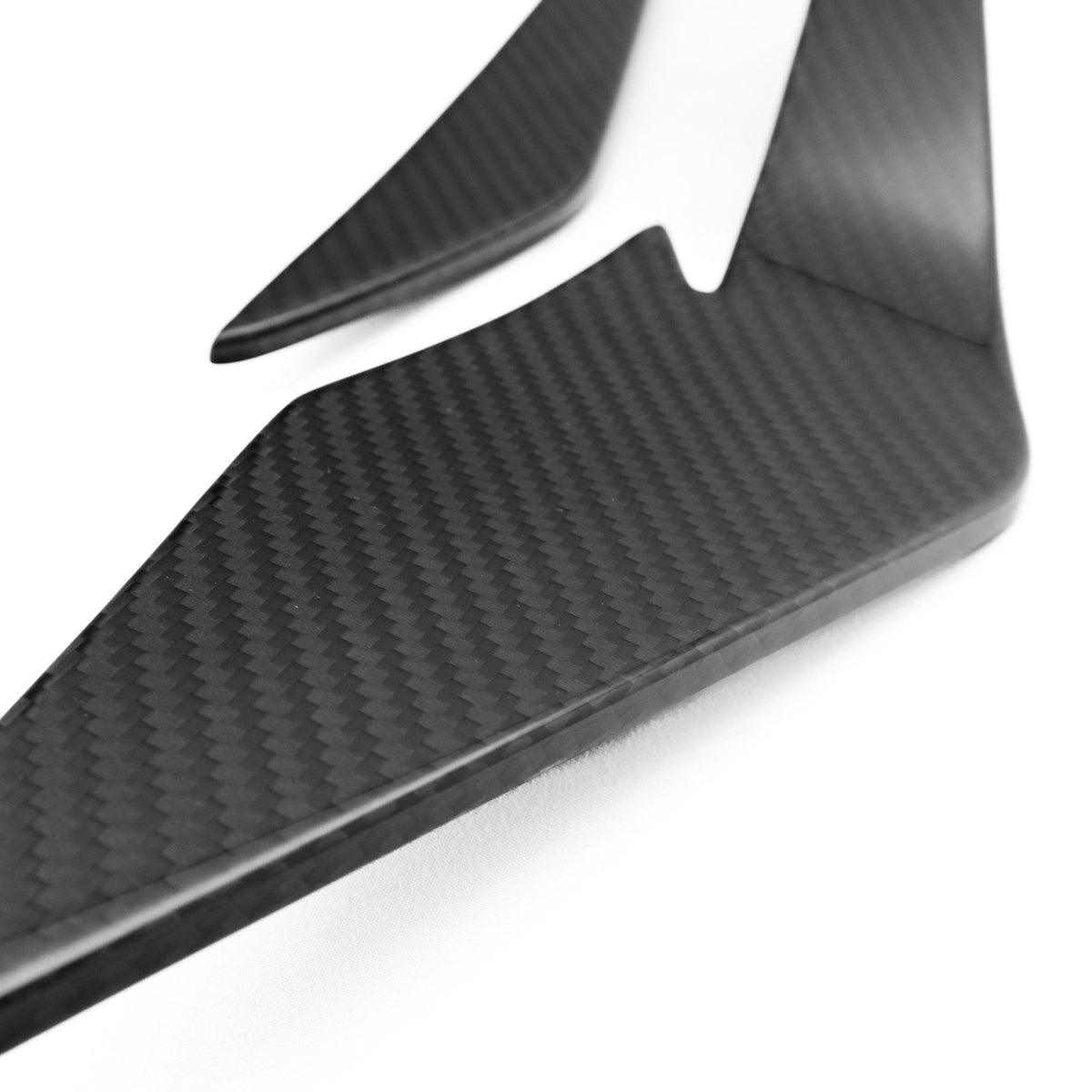 Audi R8 4S Facelift LCI Pre-Preg Carbon Fibre Front Bumper Canards by FORM (2021-2024) - Evolve Automotive