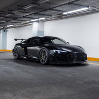 Audi R8 4S Facelift LCI Pre-Preg Carbon Fibre Front Bumper Canards by FORM (2021-2024) - Evolve Automotive