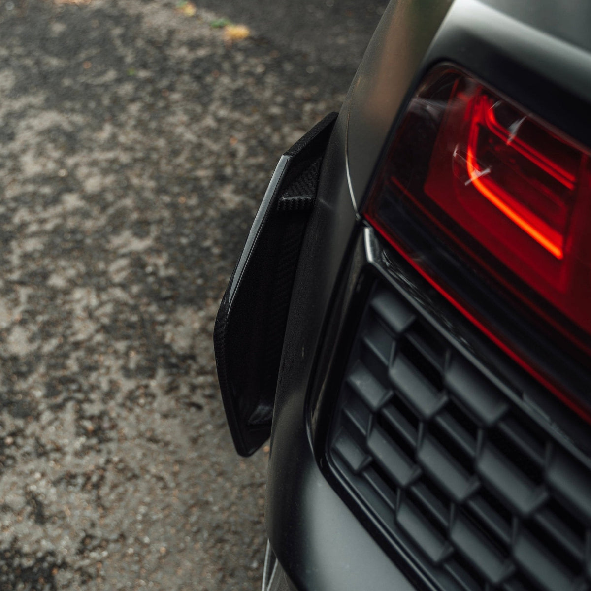 Audi R8 4S Facelift LCI Pre-Preg Carbon Fibre Rear Bumper Canards by FORM (2021-2024) - Evolve Automotive