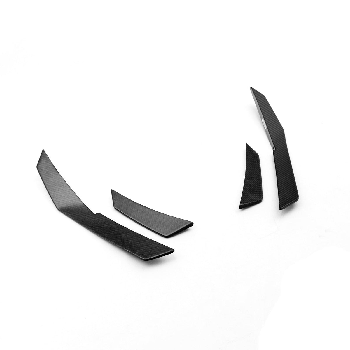Audi R8 4S Facelift Pre-LCI Pre-Preg Carbon Fibre Front Bumper Canards by FORM (2015-2020) - Evolve Automotive