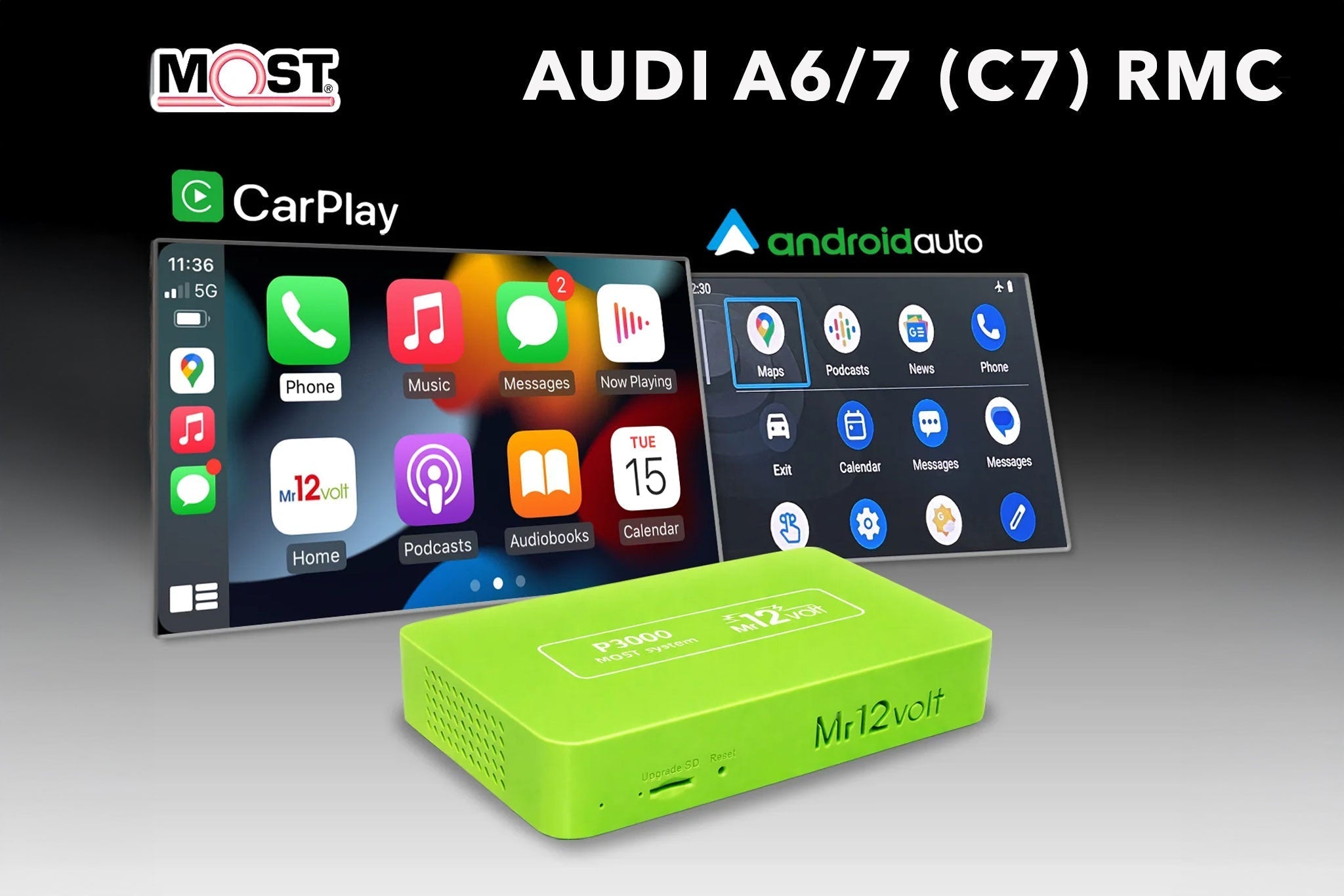 Audi RMC Wireless CarPlay Android Auto MOST Interface | A6 (C7) | A7 ...